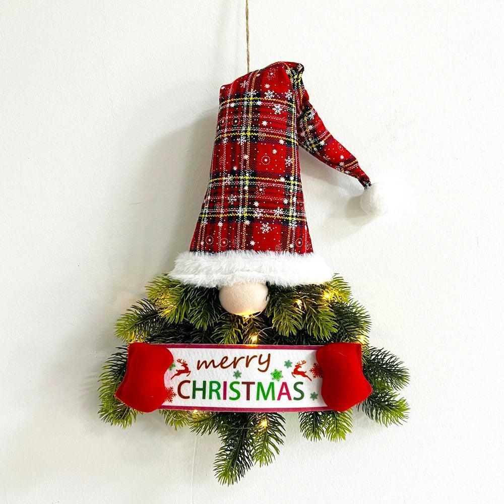 Christmas Wreath Pendant – Holiday Door Decoration Ornament - ClubOn