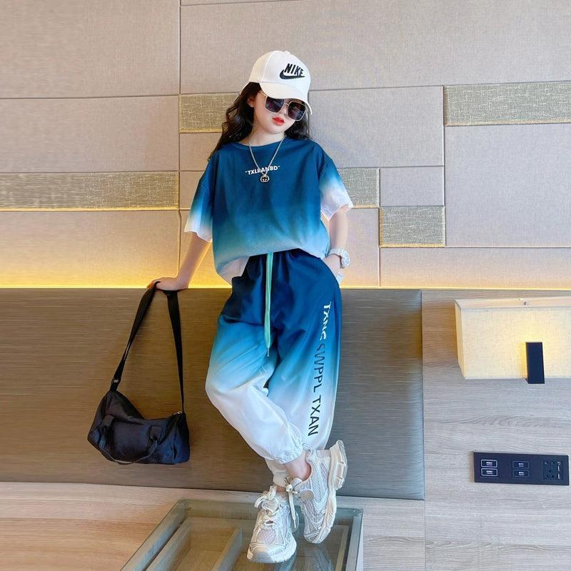 Trendy Girls' Summer Sports Set - Western Style - ClubOn