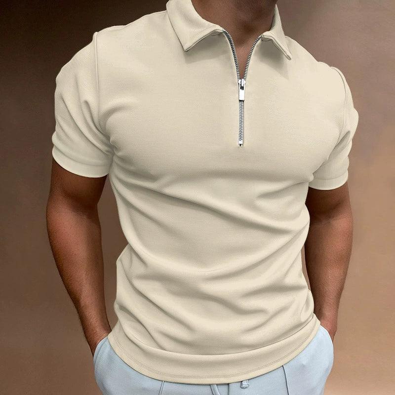 Men’s Casual Summer Lapel Polo Shirt – Short Sleeve T-Shirt - ClubOn