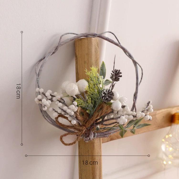 American Style Christmas Wreath Pine Needle Vine Decoration | Holiday Door Decor - ClubOn