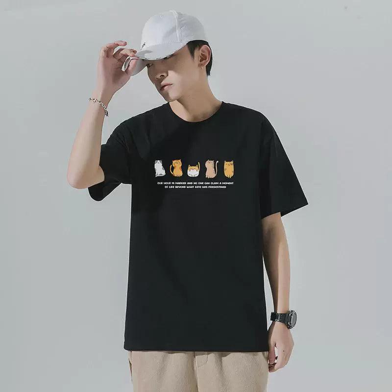 Men's Summer Short-sleeved T-shirt | Large Size Half-sleeve Shirt - ClubOn