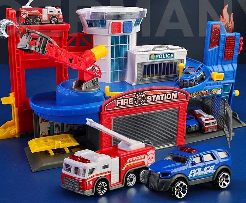 German DICKIE TOYS Command Center – Fire Truck, Ambulance & Police Car Set - ClubOn