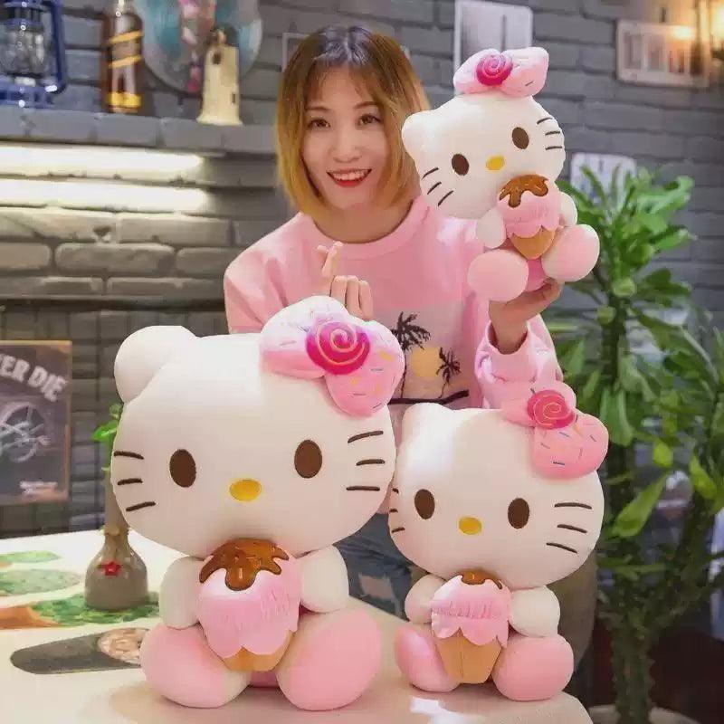 Kitty Kawaii Plush Toy - Ice Cream Soft Stuffed Pillow Doll - ClubOn