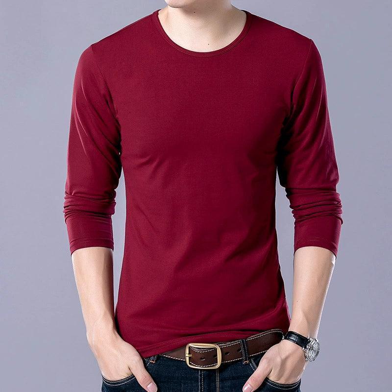 Men's Long Sleeve T-Shirt – Fashion Shirt Top for Men, Casual Wear - ClubOn