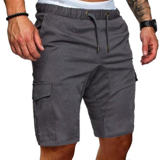 Men’s Summer Gym Shorts – Loose Grey Sports Shorts for Men - ClubOn