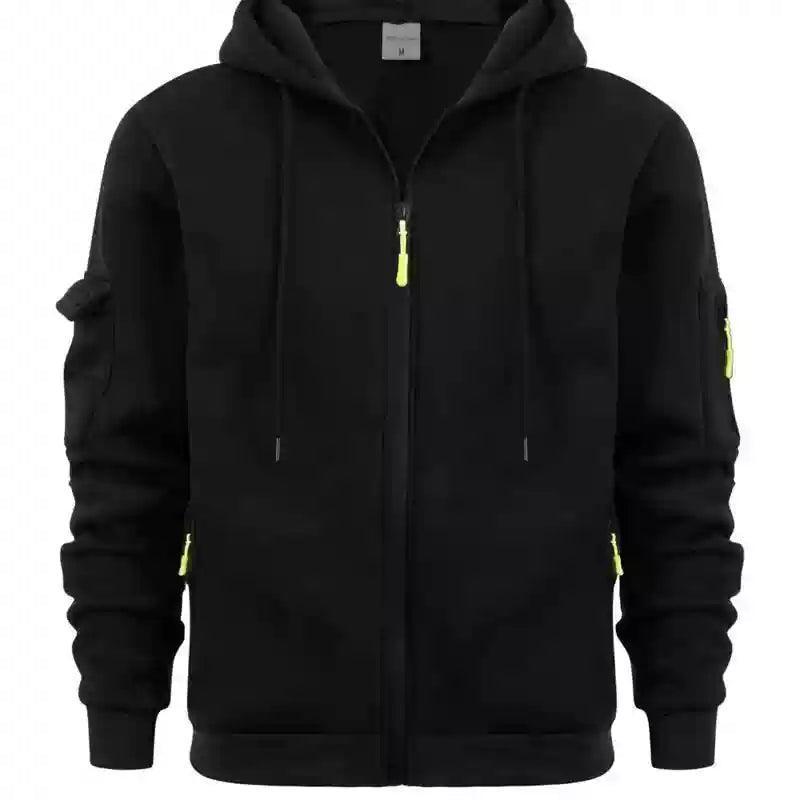 Men’s Sports Leisure Sweater Cardigan – Hooded Zipper Coat - ClubOn