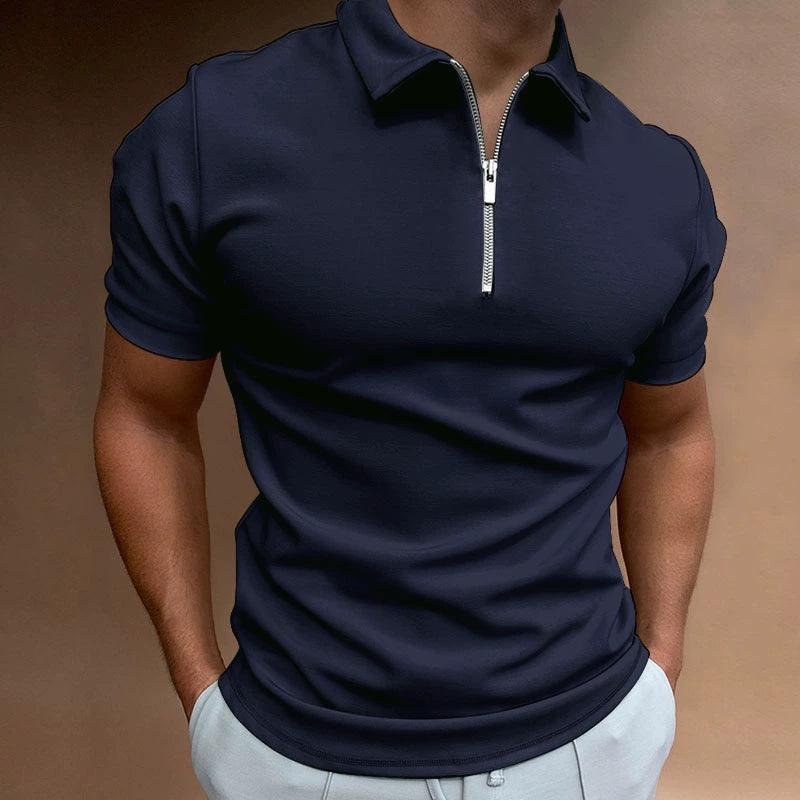 Men’s Casual Summer Lapel Polo Shirt – Short Sleeve T-Shirt - ClubOn