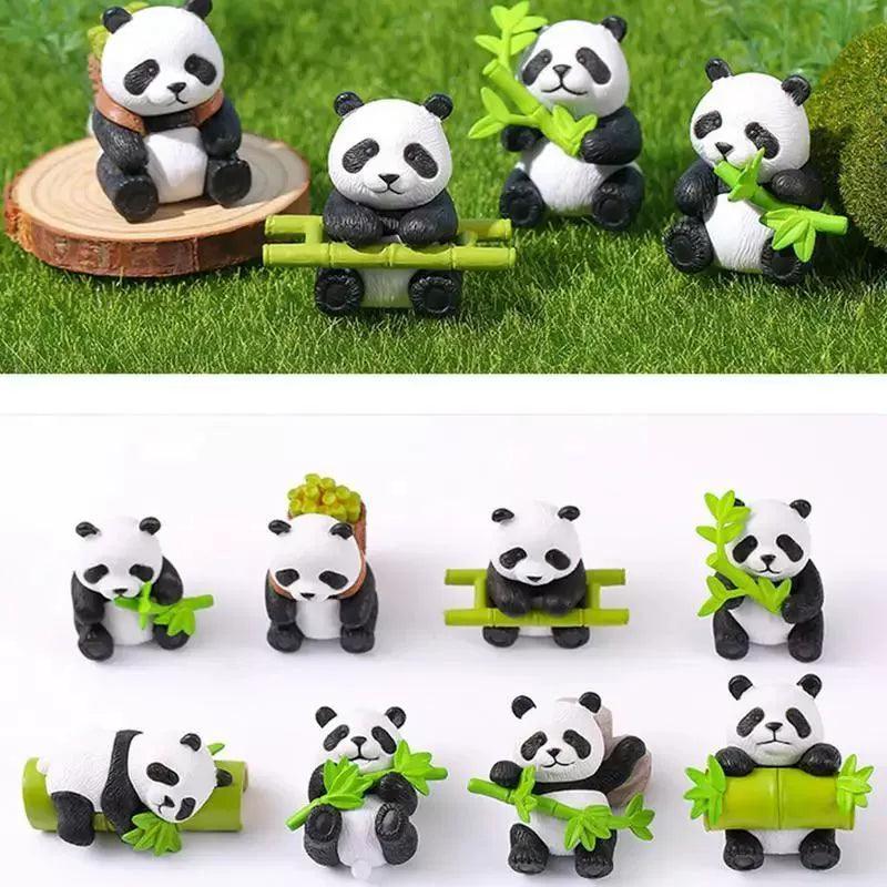 Mini Panda Figurines – Cute Miniature Panda for Micro Landscapes - ClubOn