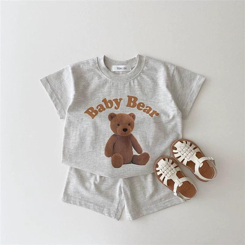2pcs Baby Boys Summer Outfits Set - Fashionable T-Shirt & Shorts - ClubOn