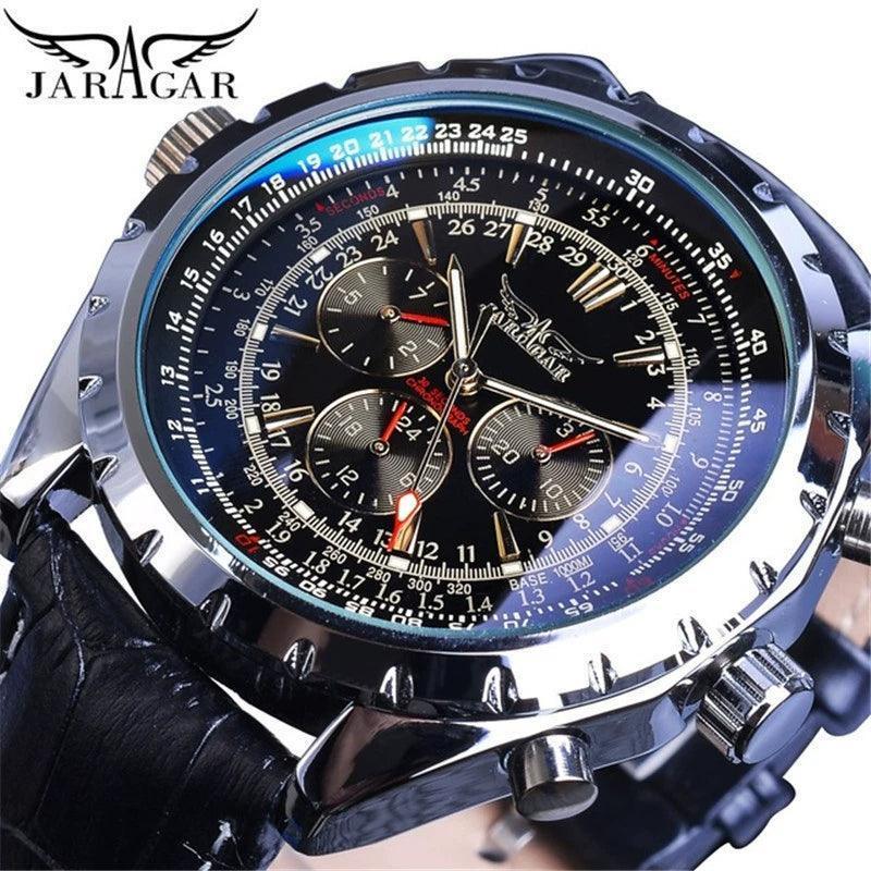 48MM Large Dial Multi-function Automatic Mechanical Watch – Men's Luminous Fashion Watch - ClubOn
