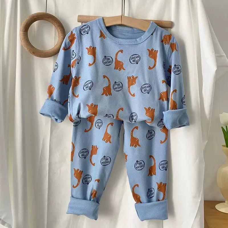 Winter Kids' Cartoon Pajama Set - Top & Pant for Boys & Girls - ClubOn