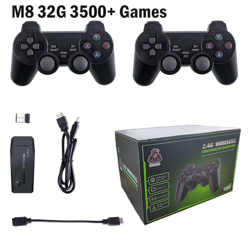 M8 32G 64G Game Console, 10000+ 4K Video Games, 2Pcs 2.4G Wireless - ClubOn