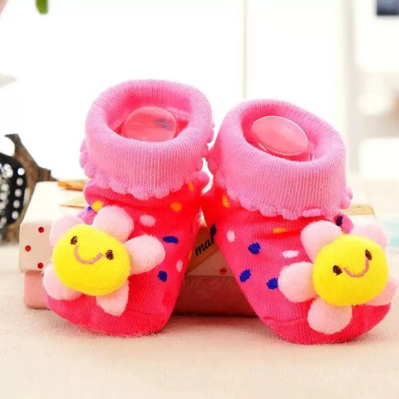 Baby Socks Toy Slippers – Newborn Accessories for Boys & Girls - ClubOn