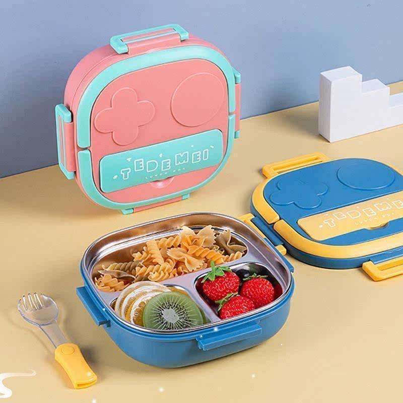 Portable 304 Stainless Steel Kids Lunch Box with Bag - ClubOn