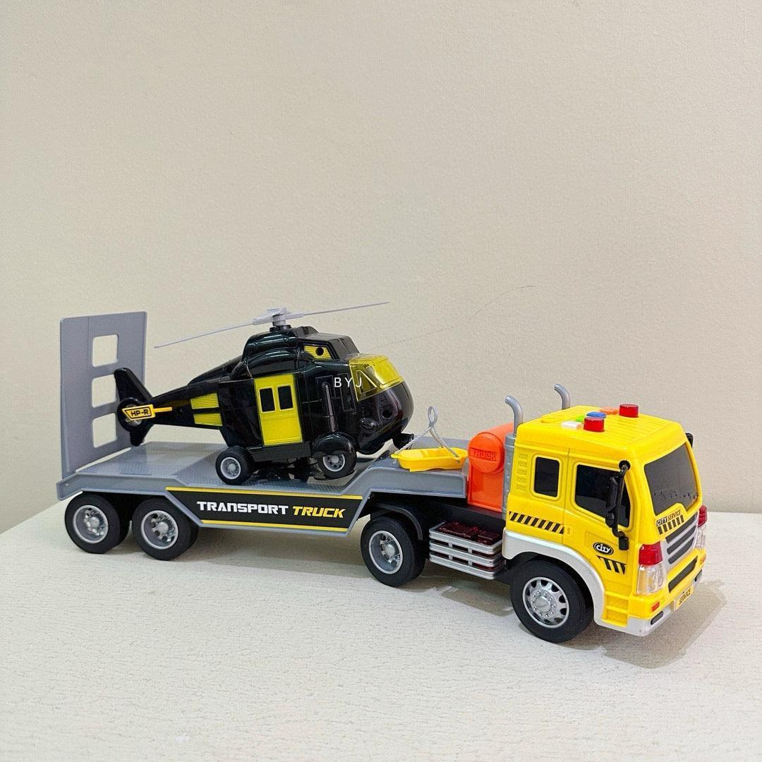 Inertial Art Car Play Plane & Engineering Vehicle – Sound & Light Toy - ClubOn