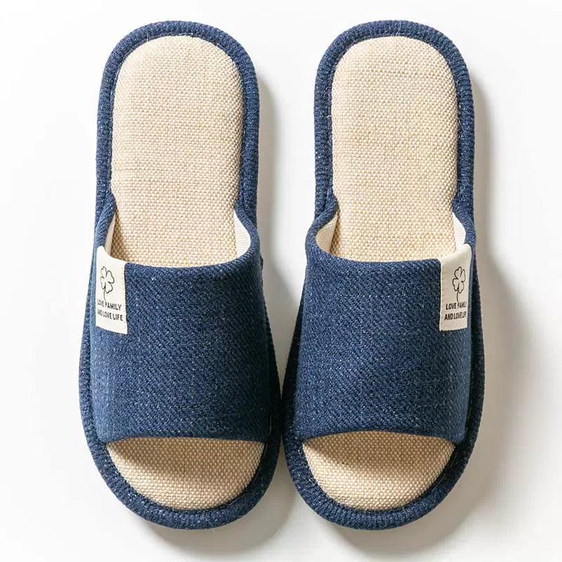 Men Slippers Indoor Home Shoes Wooden Floor Thick-Soled Home Shoes - ClubOn