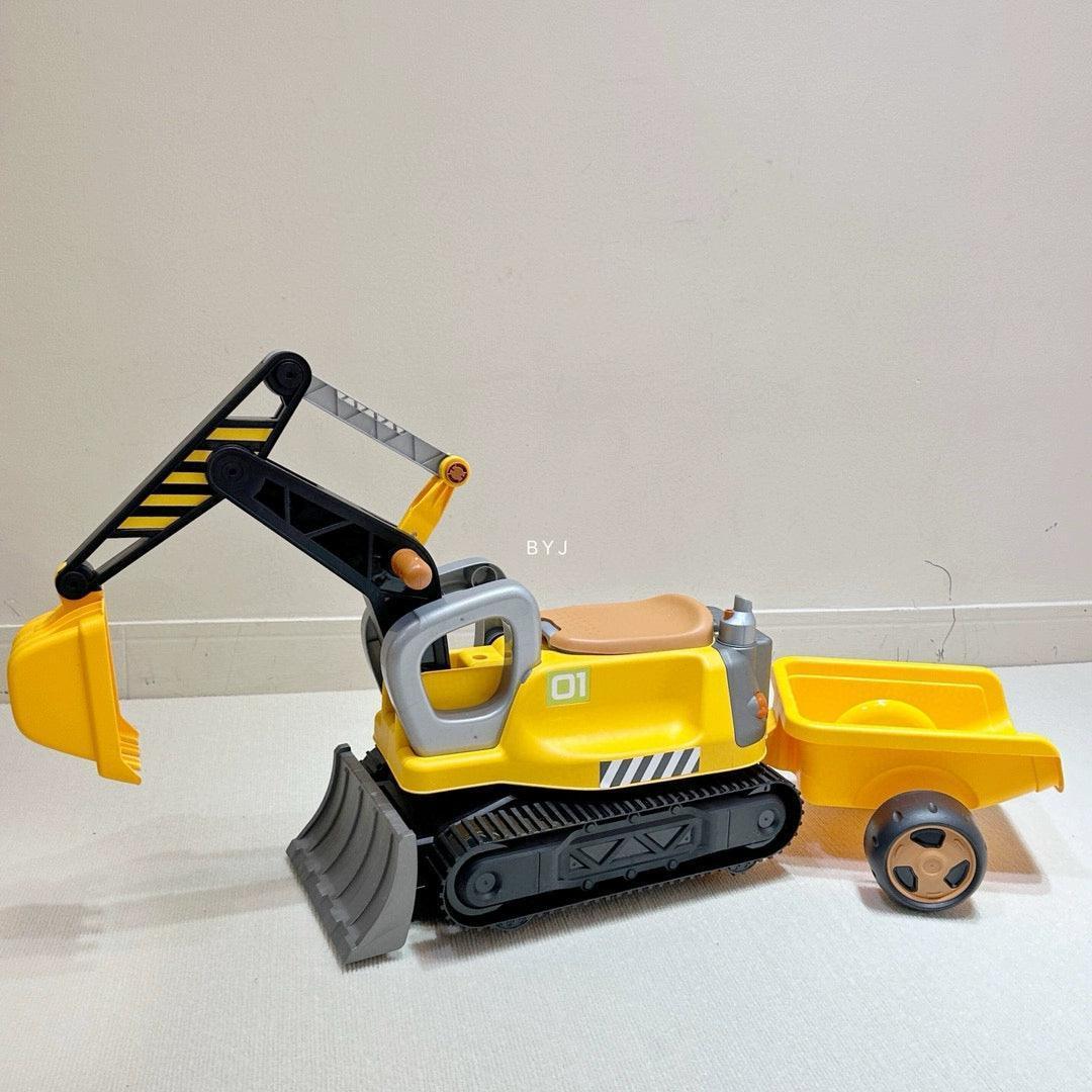 Genuine Little Actor Multifunctional Excavator – Electric Steam Spray & Sliding Forklift Toy - ClubOn