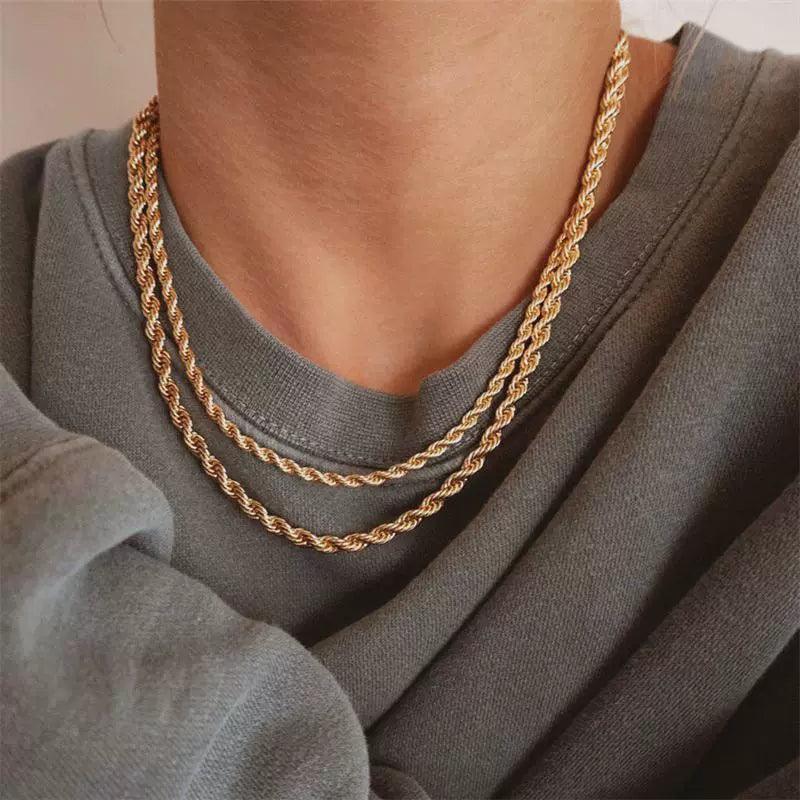 Necklace for Men – Gold Choker Chain Jewelry Friendship Gift - ClubOn