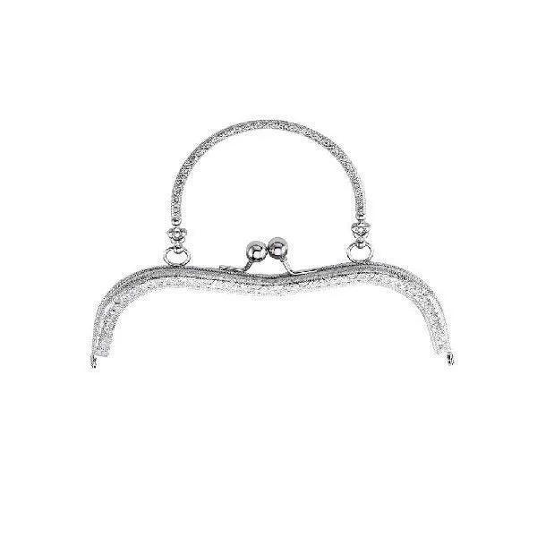 19cm Retro Metal Embossed Bag Handles – Kiss Clasp for Handmade Bags - ClubOn