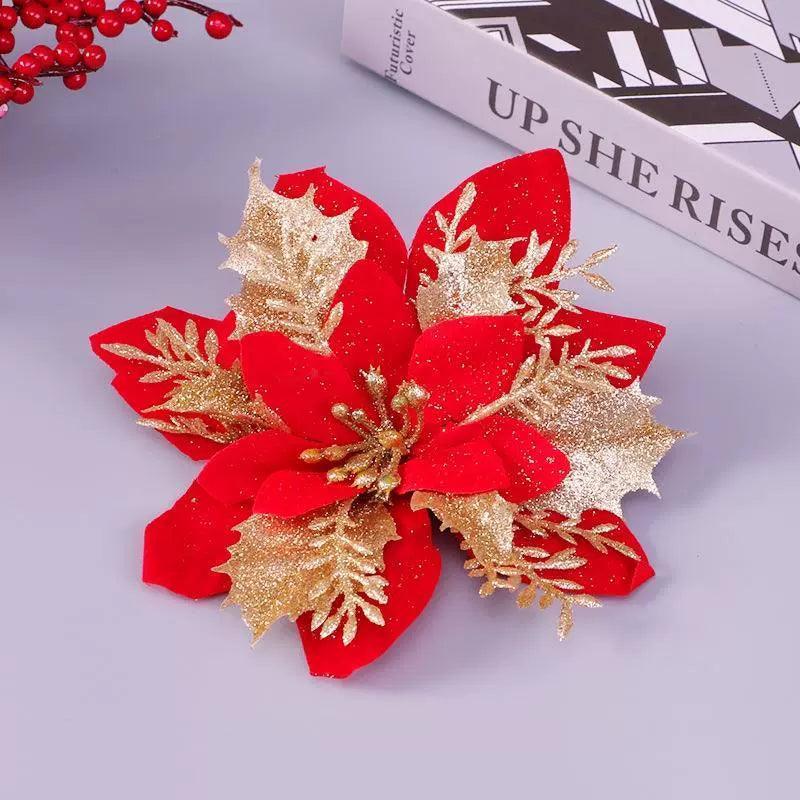 Christmas Flowers for Tree Decorations – Holiday Floral Ornaments - ClubOn