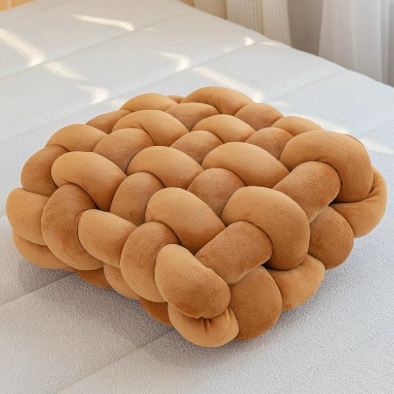 Hand-Woven Tatami Cushion – Natural Floor Seating Pad - ClubOn