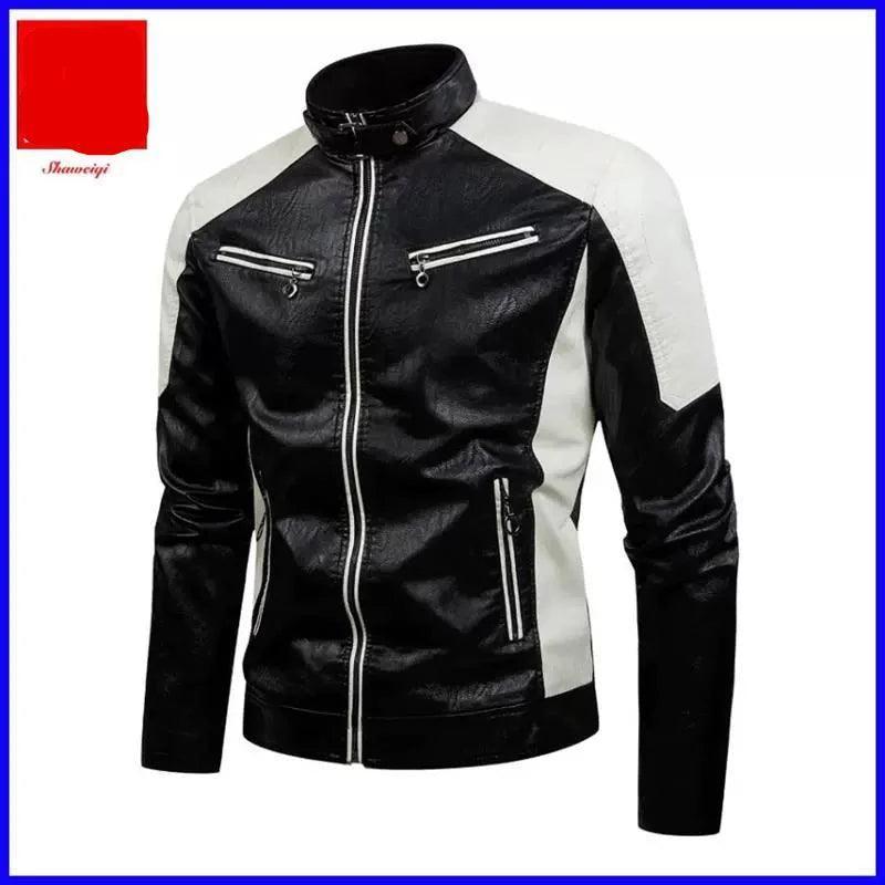 Men's Leather Winter Coat Jacket Casual Plus Size - ClubOn