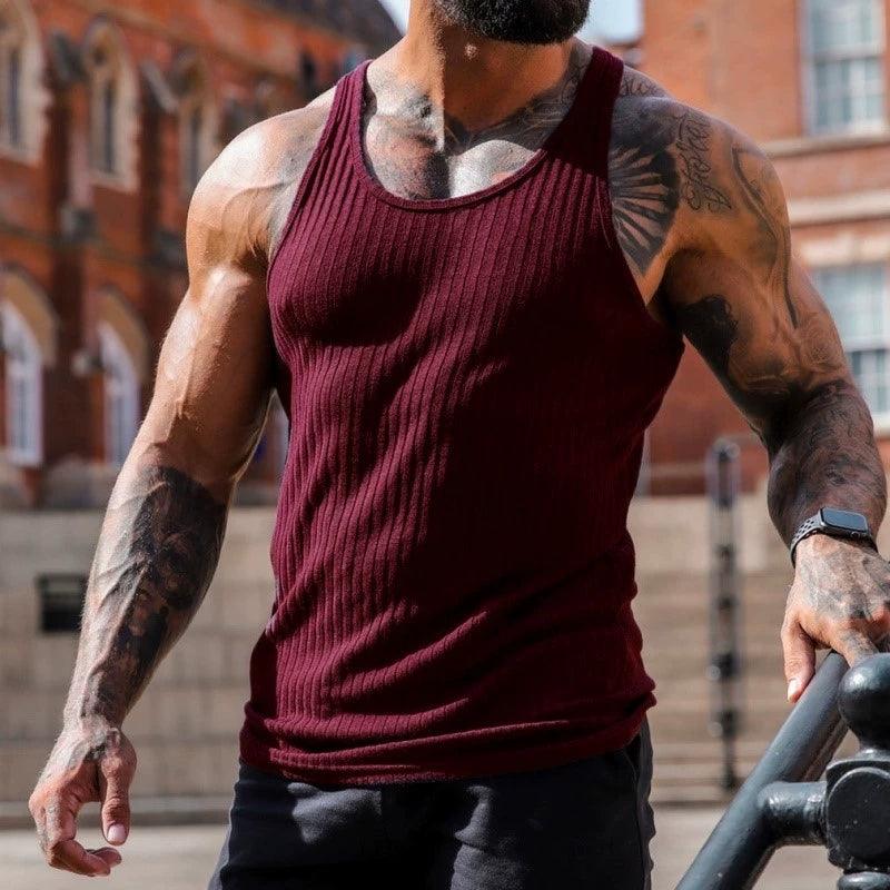 Men's Gym Tank Top Vest Shirt Singlet Tops - ClubOn