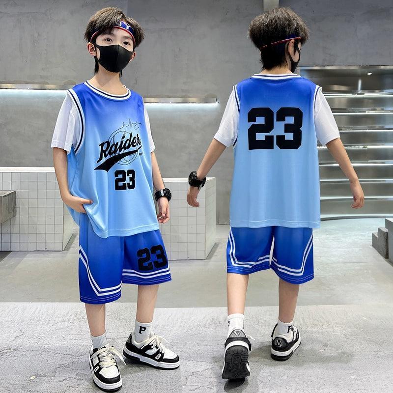 Boys Quick-Drying Training Suit – Summer Basketball Uniform - ClubOn