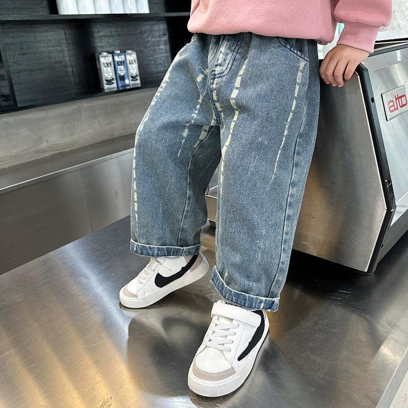 Boys' Handsome Plus Velvet Loose Jeans - ClubOn