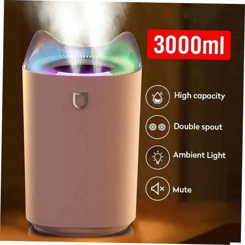 3L Air Humidifier & Essential Oil Diffuser with Double Nozzle - ClubOn