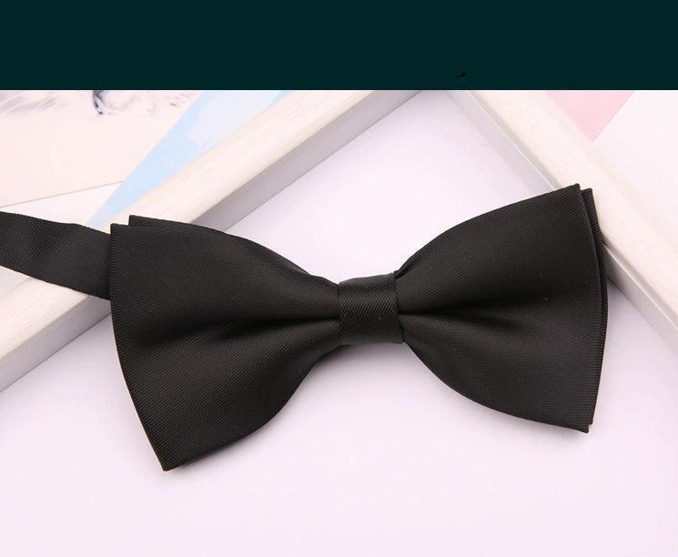Matte Bow Tie for Men – Burgundy, Black, Navy Blue Knot Wedding Formal Accessory - ClubOn