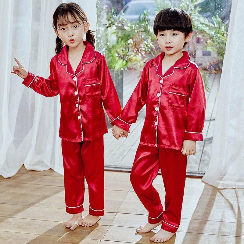 Baby Pajamas - Silk Satin Pajama Set for Kids - ClubOn
