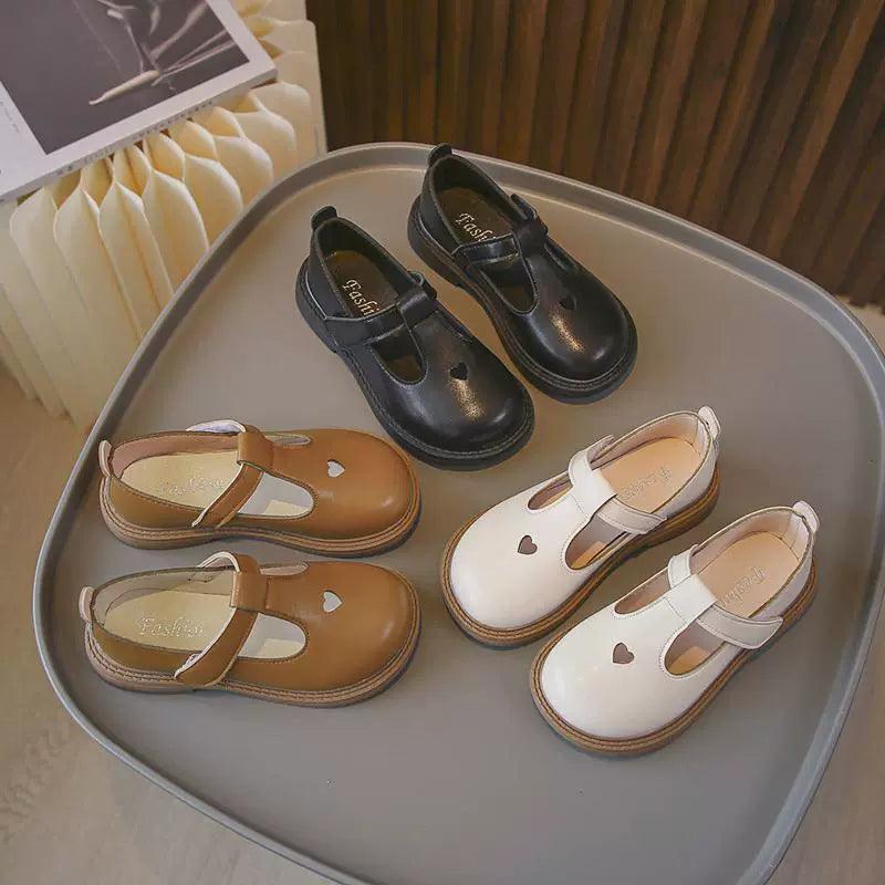 Classic Black School Leather Shoes for Girls – Uniform Style - ClubOn