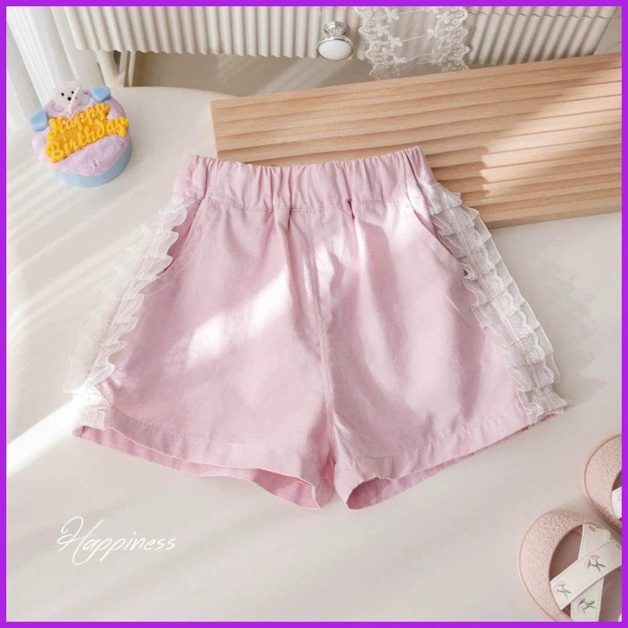 Girls' Winter Lace Shorts – Trendy Baby Net Red Style - ClubOn