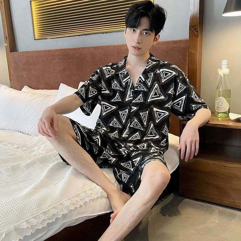 Modal Men’s Pajamas – Thin, High-End Summer Home Suit - ClubOn