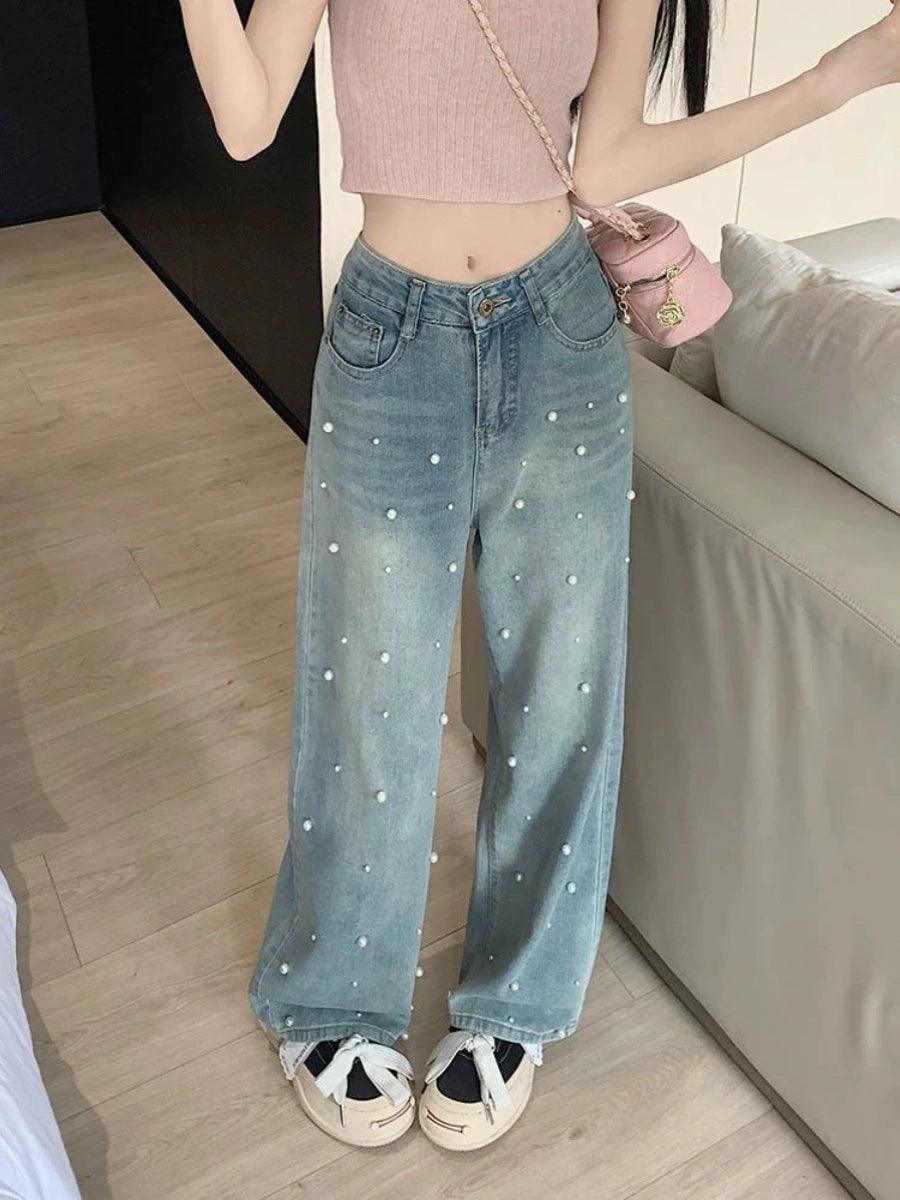 Heavy Industry Nail Drill Straight Leg Jeans for Women - ClubOn