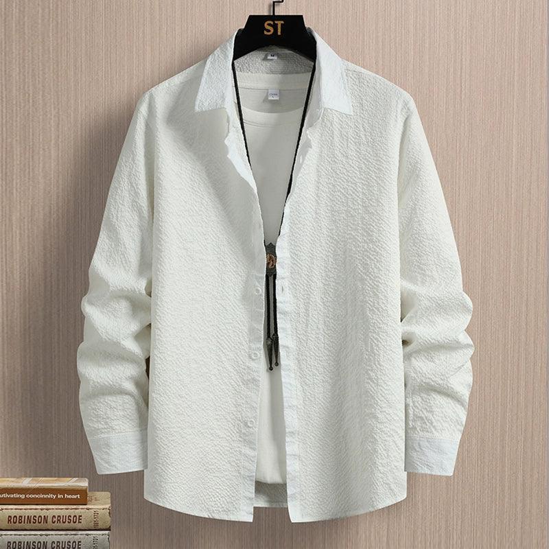 Plaid Shirt for Men – Long Sleeve Slim Fit Casual Jacket - ClubOn