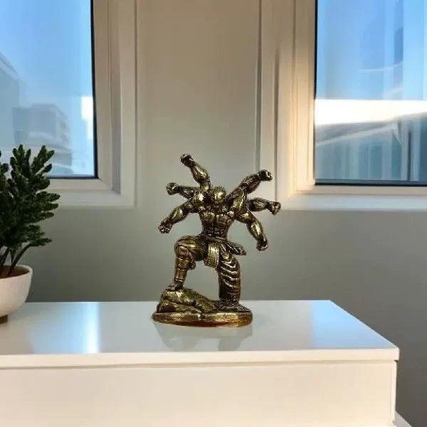 Creative Alloy WU KONG Figure – Handmade Bronze Hell Fire Sun Sculpture - ClubOn