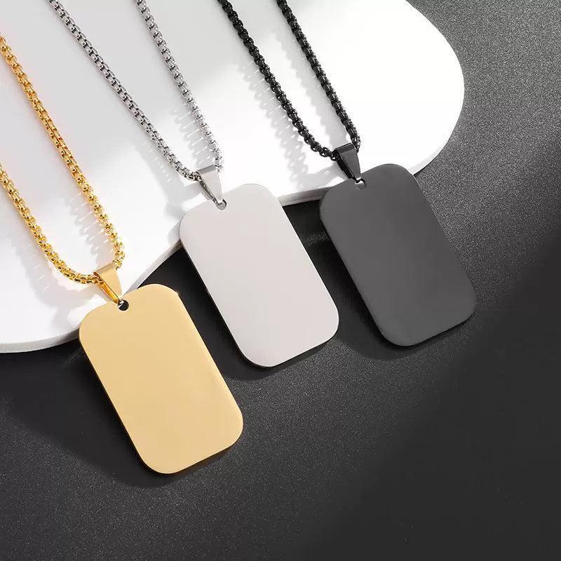 Gold Pendant Necklace for Men – Personalized Name Chain Jewelry Gift - ClubOn