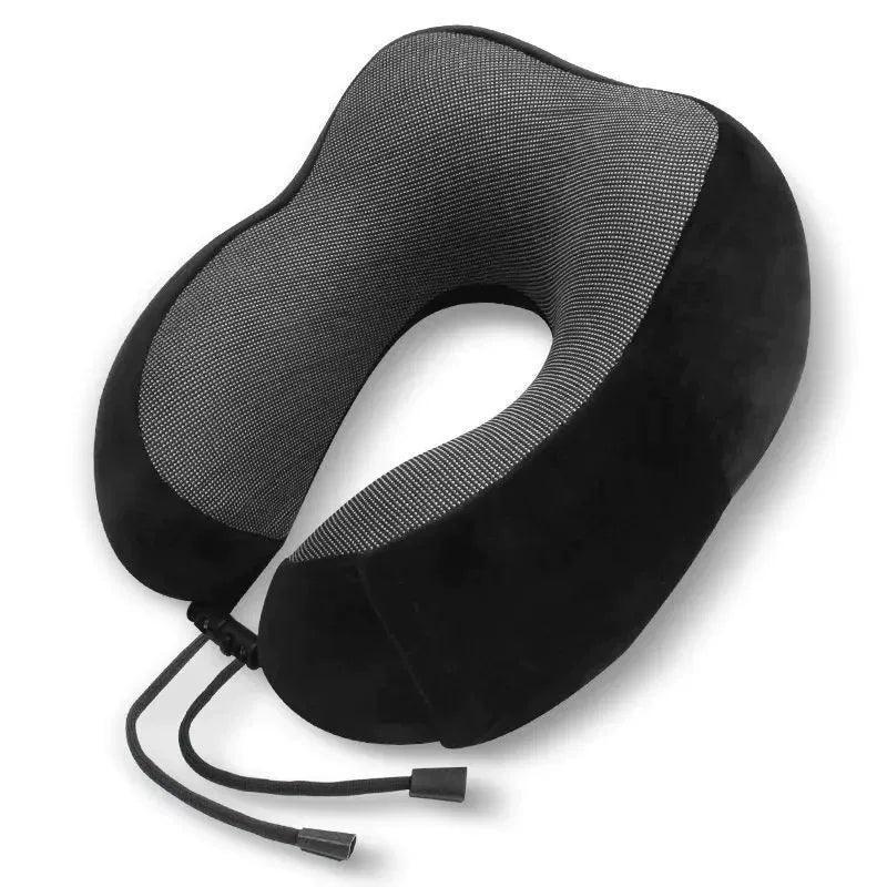 U Shaped Memory Foam Neck Pillow – Soft Travel Pillow with Massage Support - ClubOn