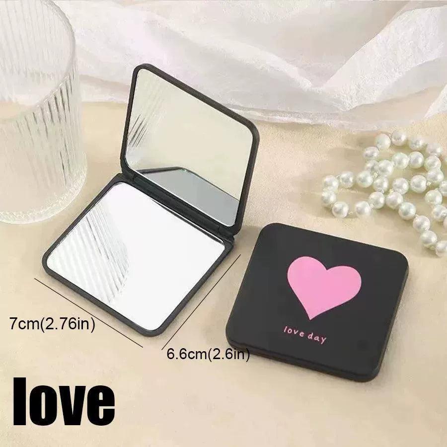 Folding Mini Makeup Mirror - Portable Double-Sided Vanity - ClubOn