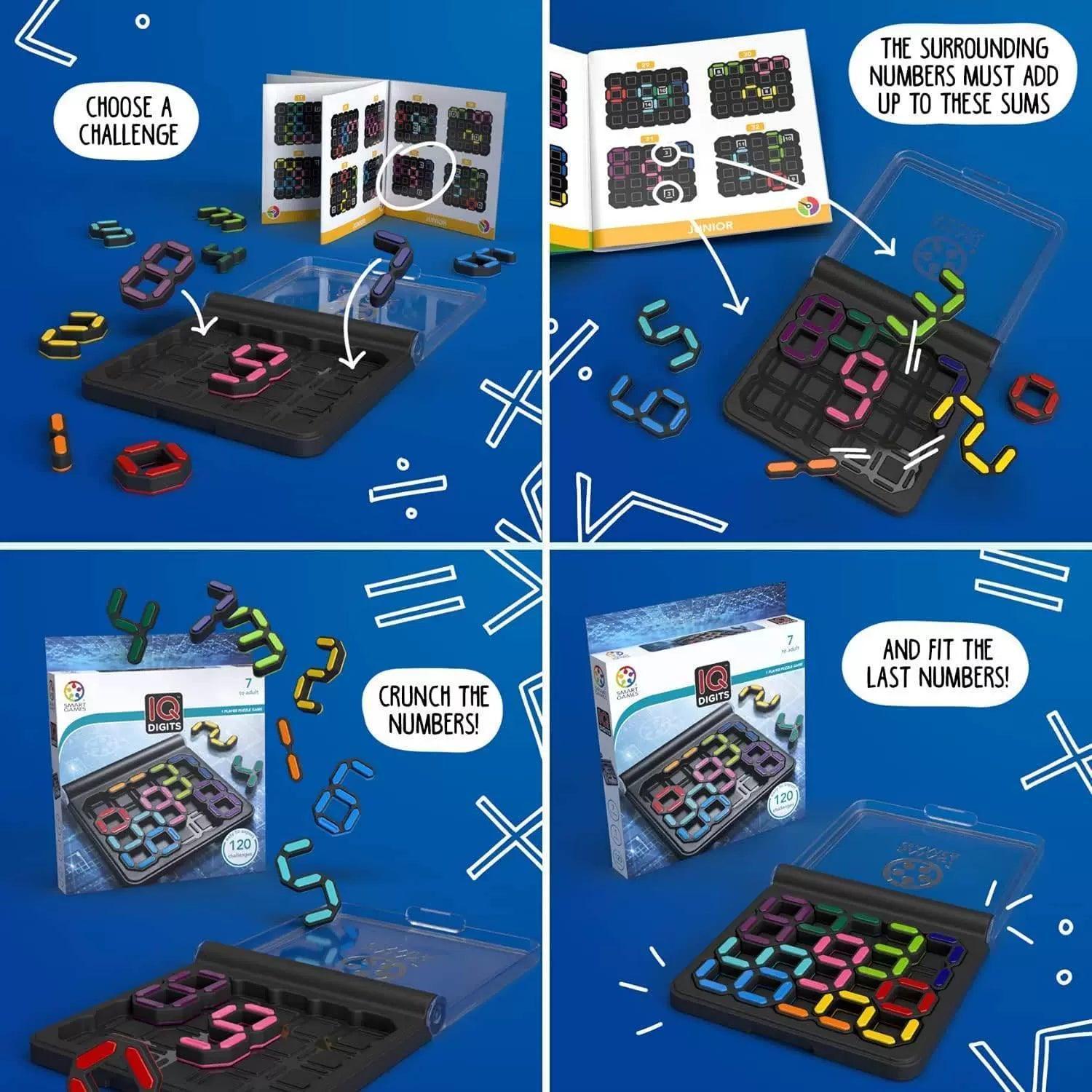 IQ Digit Puzzle – Math Deduction Travel Game for Ages 7+ - ClubOn