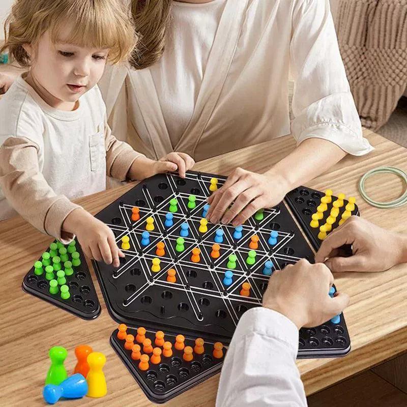 Geometry Chain Chess Game - Rubber Band Desktop Training Set - ClubOn