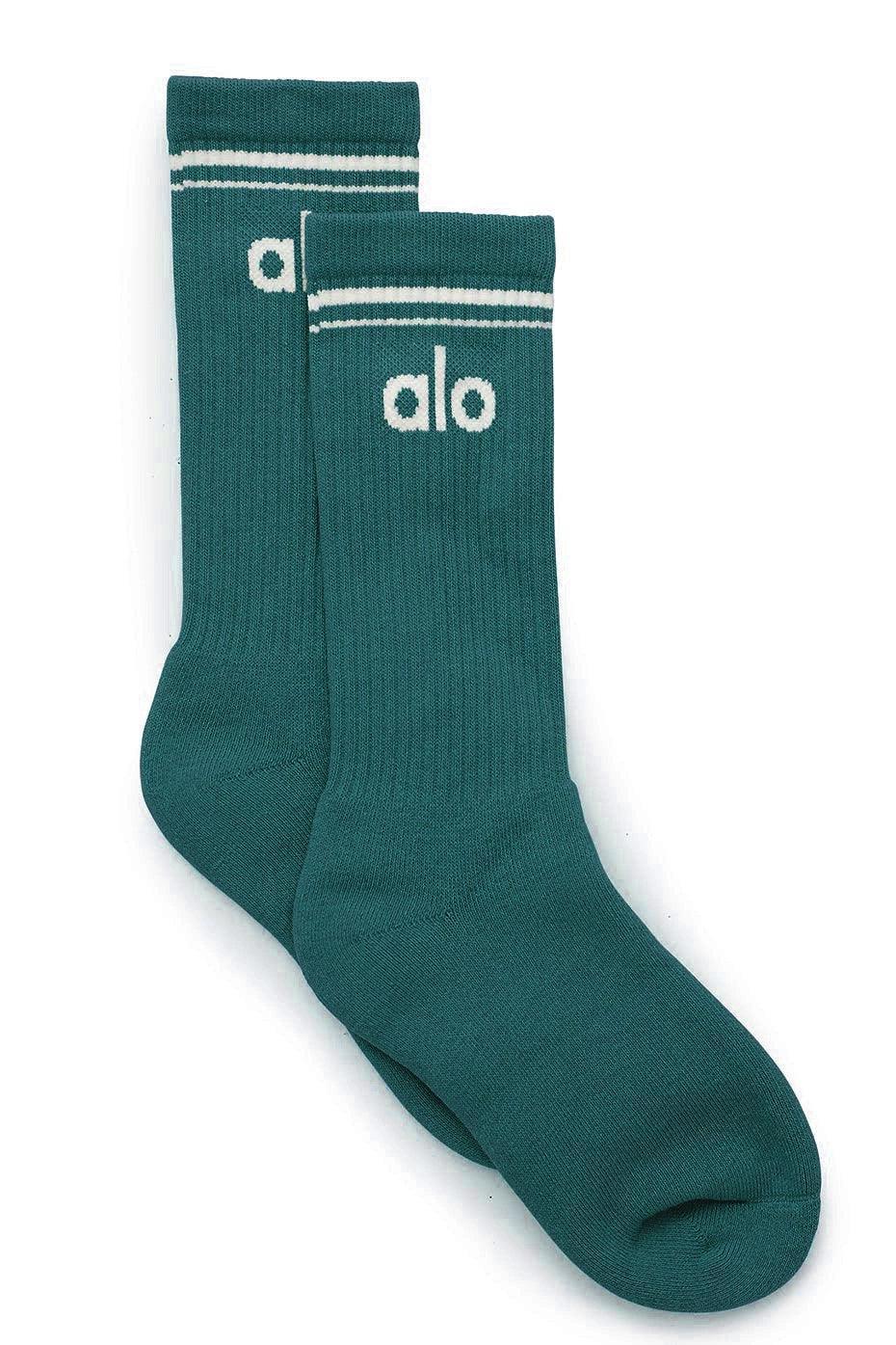 Alo Cotton 18cm Medium-Length Fashion Socks – Pure Cotton, Four Seasons, Sports Leisure, Couple Socks - ClubOn