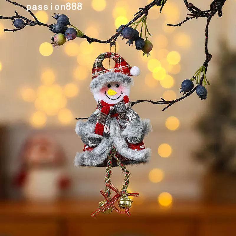 Santa Claus with Bells – Fabric Christmas Tree Decorations - ClubOn