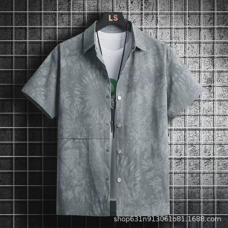 Men's Large Size Trendy Summer Flower Shirt | Comfortable Fit - ClubOn