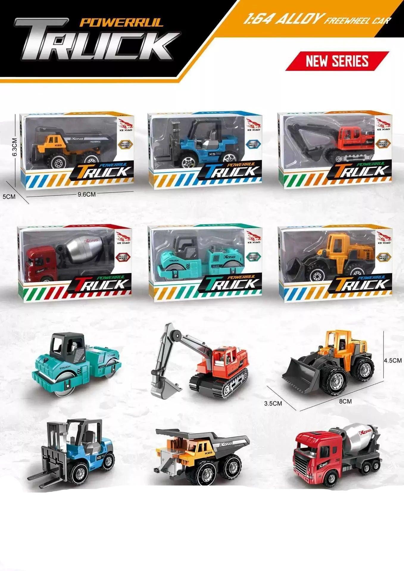 Simulation Alloy Engineering Car Model – Sliding Metal Toy - ClubOn