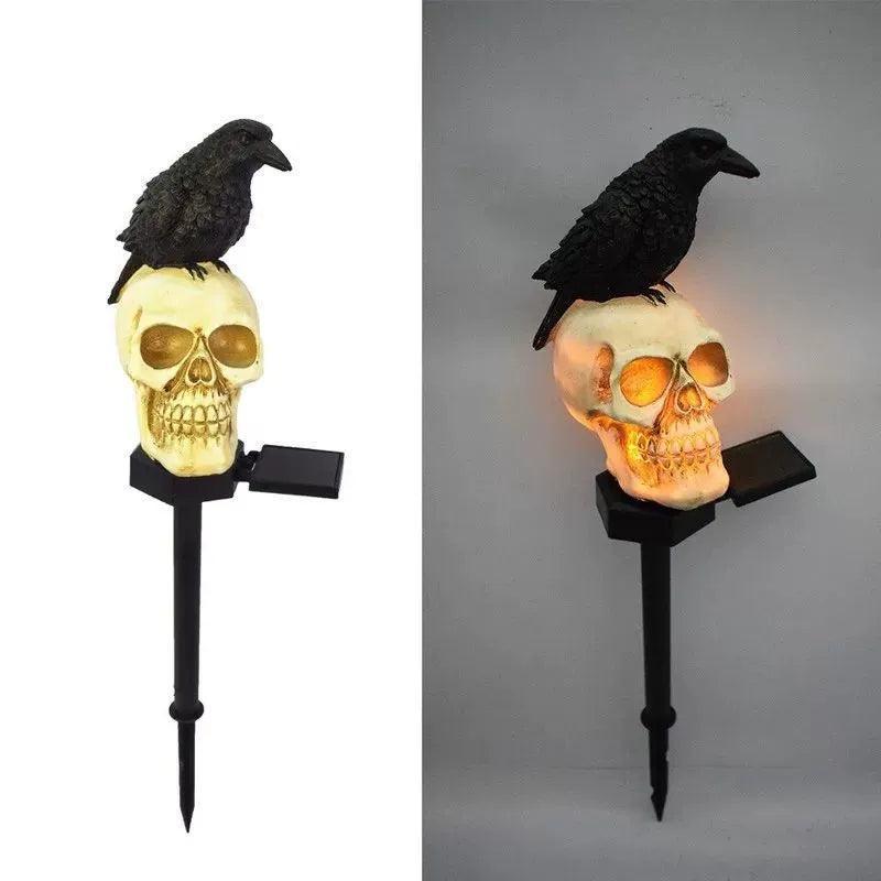 Halloween Skull Ghost Crow Outdoor Lighting – Horror Party Decor - ClubOn