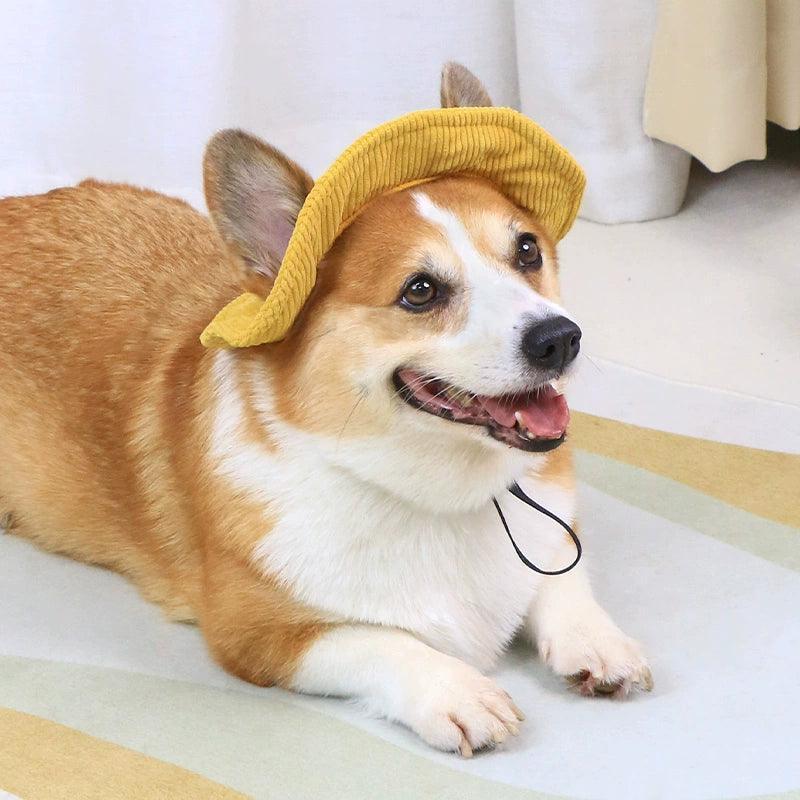 Pet Dog Fisherman Hat – Sunshade Hat with Ear Openings for Small & Medium Dogs - ClubOn