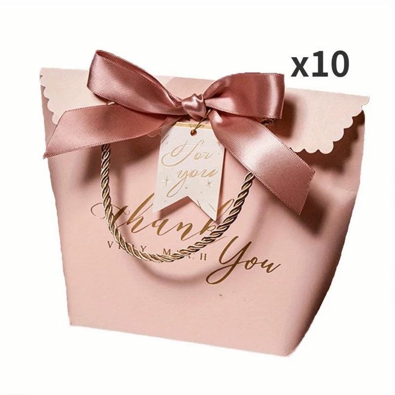 5/10pcs Christmas Thank You Gift Bags – Candy & Treat Boxes - ClubOn
